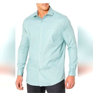Van Heusen Flex 16 1/2 Regular Fit Wrinkle Free light blue dress shirt